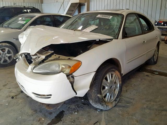 1FAFP56U45A249499 - 2005 FORD TAURUS SEL WHITE photo 2