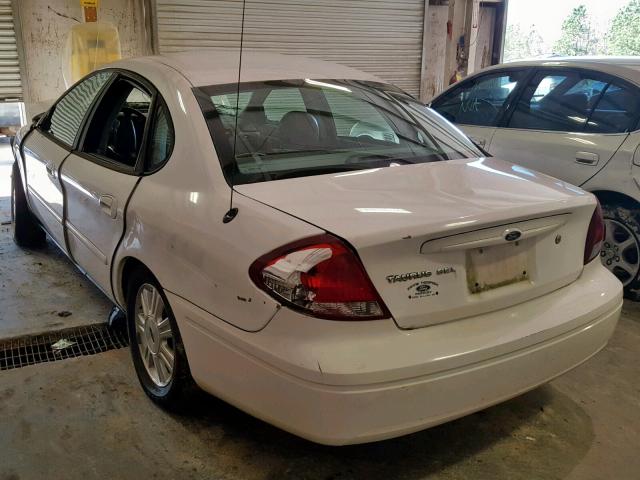 1FAFP56U45A249499 - 2005 FORD TAURUS SEL WHITE photo 3