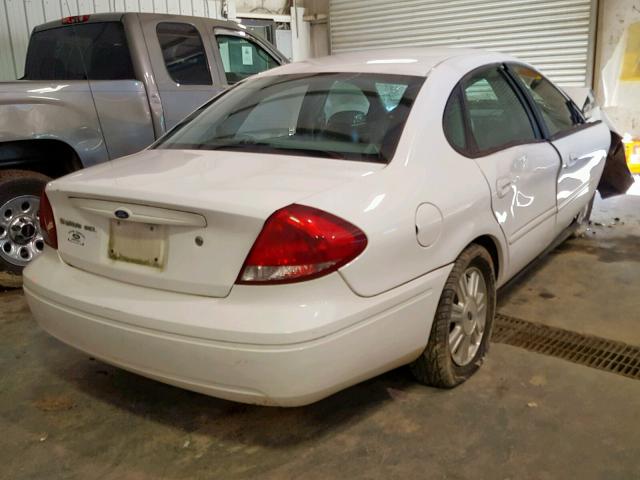 1FAFP56U45A249499 - 2005 FORD TAURUS SEL WHITE photo 4