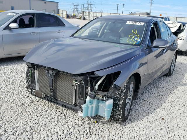 JN1BV7AP5EM682889 - 2014 INFINITI Q50 BASE GRAY photo 2