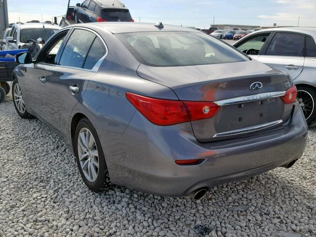 JN1BV7AP5EM682889 - 2014 INFINITI Q50 BASE GRAY photo 3