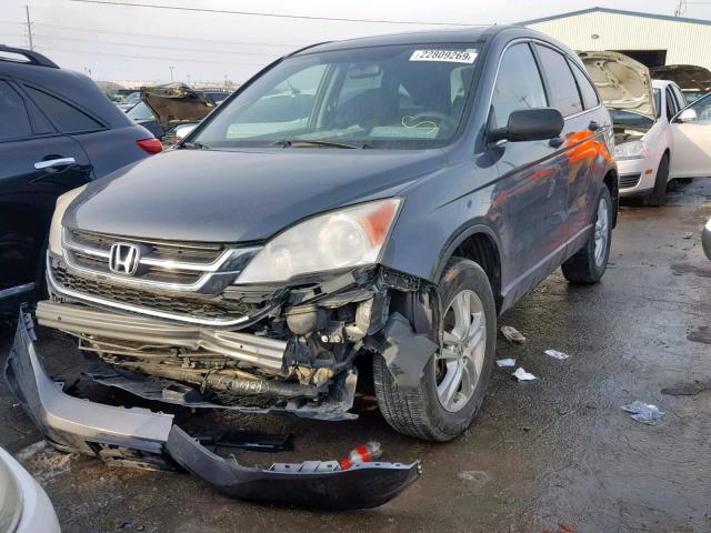 5J6RE4H58AL095580 - 2010 HONDA CR-V EX 灰色 照片 2