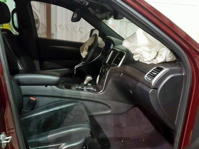 1C4RJFAG3HC814950 - 2017 JEEP GRAND CHER 栗色 照片 5