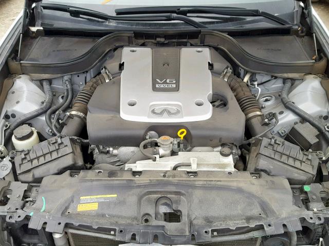 JN1CV6AP9DM306242 - 2013 INFINITI G37 BASE SILVER photo 7
