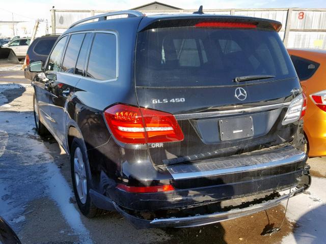 4JGDF6EE9HA869009 - 2017 MERCEDES-BENZ GLS 450 4M BLACK photo 3