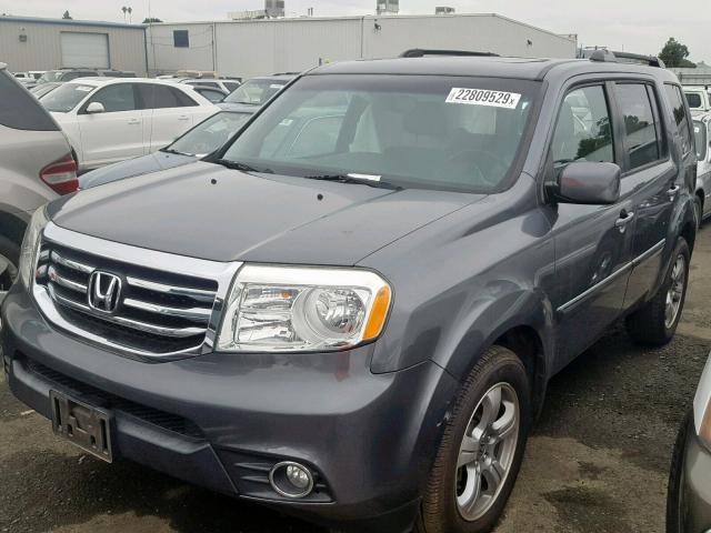 5FNYF3H79DB026057 - 2013 HONDA PILOT EXLN CHARCOAL photo 2