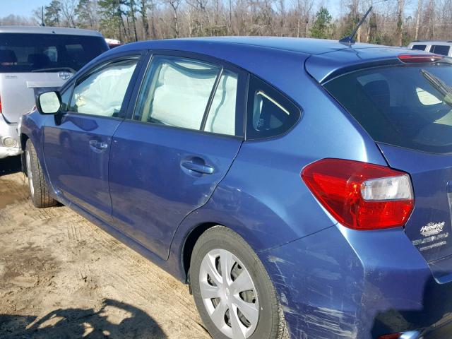 JF1GPAA6XE8246040 - 2014 SUBARU IMPREZA BA BLUE photo 3