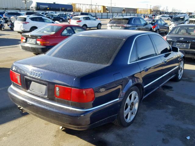 WAUGU44D52N000957 - 2002 AUDI S8 QUATTRO BLACK photo 4