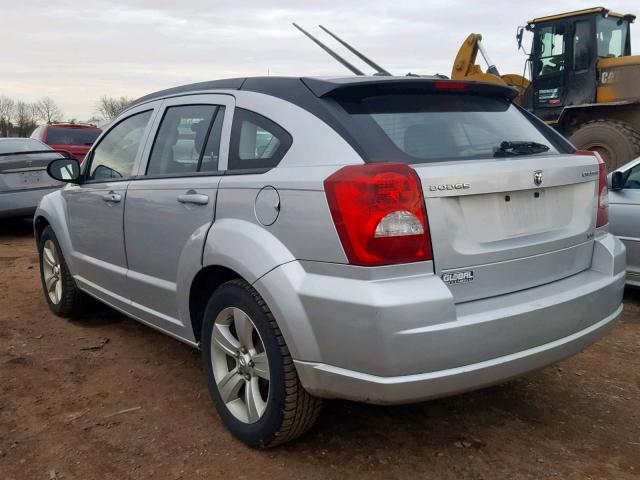 1B3CB4HA2AD552767 - 2010 DODGE CALIBER SX SILVER photo 3