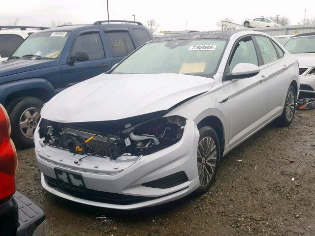 3VWE57BU9KM076846 - 2019 VOLKSWAGEN JETTA SEL SILVER photo 2