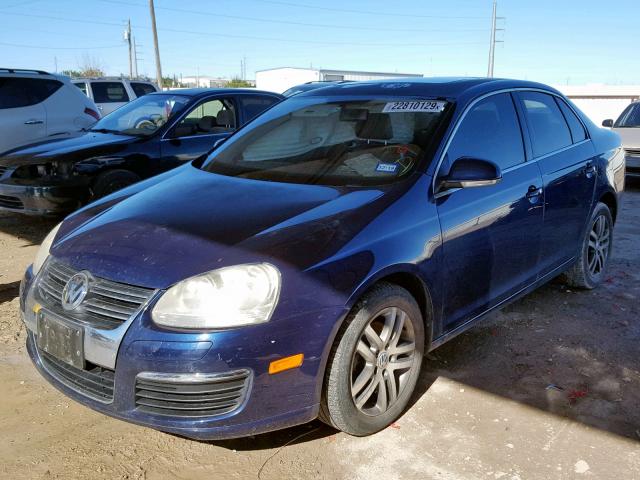 3VWDT81K66M738153 - 2006 VOLKSWAGEN JETTA TDI BLUE photo 2