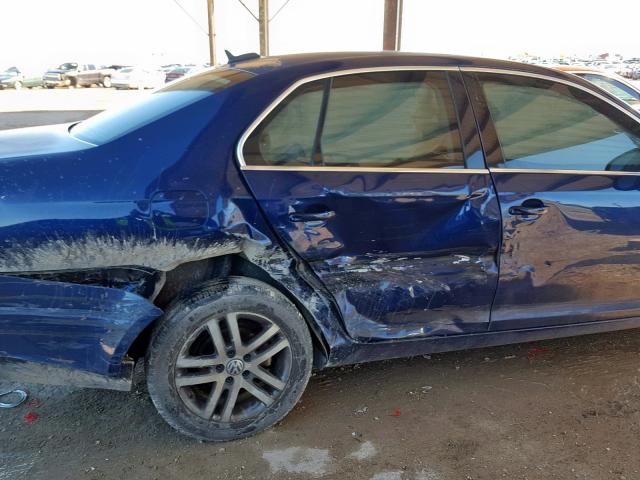 3VWDT81K66M738153 - 2006 VOLKSWAGEN JETTA TDI BLUE photo 9