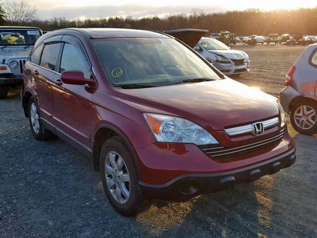 5J6RE487X9L030792 - 2009 HONDA CR-V EXL RED photo 1