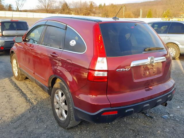 5J6RE487X9L030792 - 2009 HONDA CR-V EXL RED photo 3