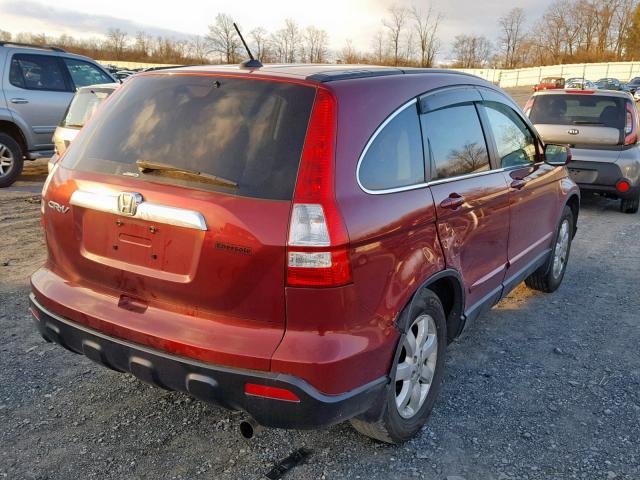 5J6RE487X9L030792 - 2009 HONDA CR-V EXL RED photo 4