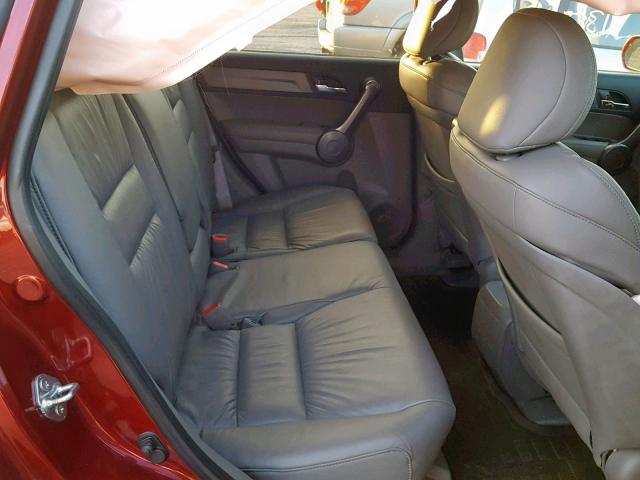 5J6RE487X9L030792 - 2009 HONDA CR-V EXL RED photo 6