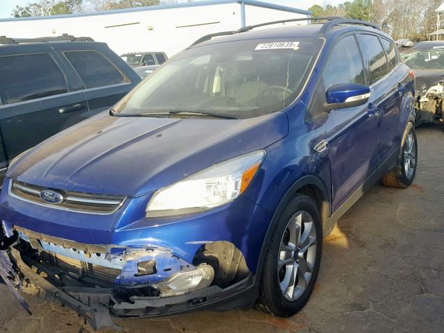 1FMCU0HX6DUB50594 - 2013 FORD ESCAPE SEL 蓝色 照片 2
