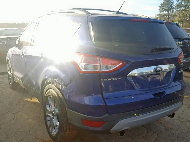 1FMCU0HX6DUB50594 - 2013 FORD ESCAPE SEL 蓝色 照片 3