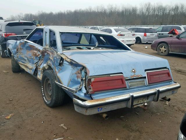 9J87F183007 - 1978 FORD THUNDERBIR BLUE photo 3