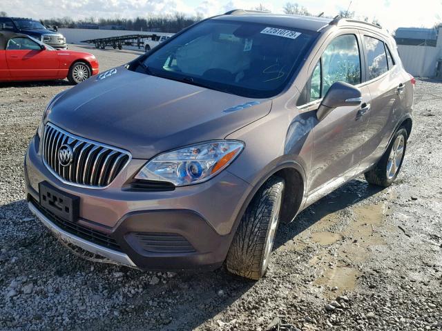 KL4CJASBXFB095897 - 2015 BUICK ENCORE TAN photo 2