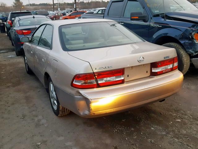 JT8BF28G215108546 - 2001 LEXUS ES 300 BEIGE photo 3