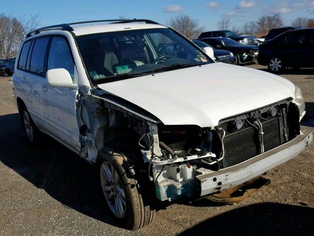 JTEDW21A160005246 - 2006 TOYOTA HIGHLANDER WHITE photo 1