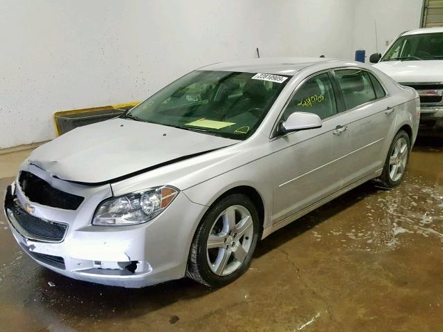 1G1ZF5E70CF164447 - 2012 CHEVROLET MALIBU 3LT ვერცხლისფერი ფოტო 2