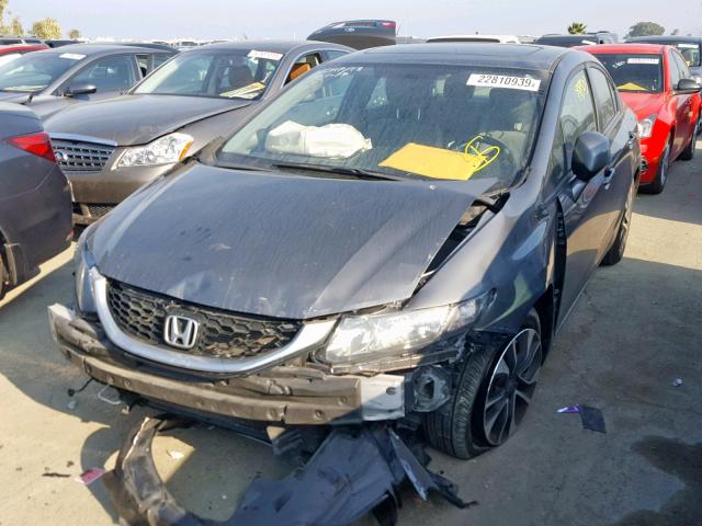 19XFB2F97DE241461 - 2013 HONDA CIVIC EXL GRAY photo 2