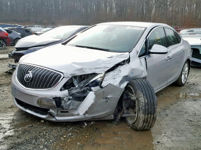 1G4PS5SK4E4143615 - 2014 BUICK VERANO SILVER photo 2