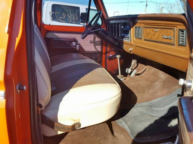 F145RGGS5114 - 1978 FORD F10  ORANGE photo 5