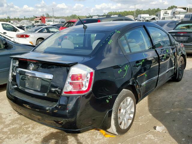 3N1AB6AP5CL709305 - 2012 NISSAN SENTRA 2.0 BLACK photo 4