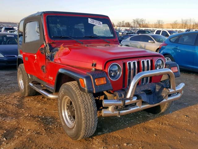 1J4FA29P3YP796792 - 2000 JEEP WRANGLER / RED photo 1