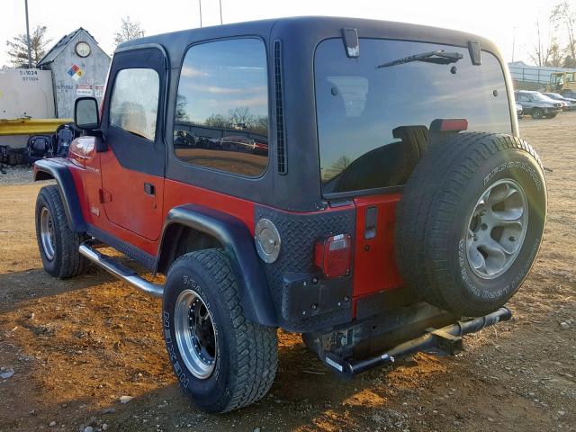 1J4FA29P3YP796792 - 2000 JEEP WRANGLER / RED photo 3