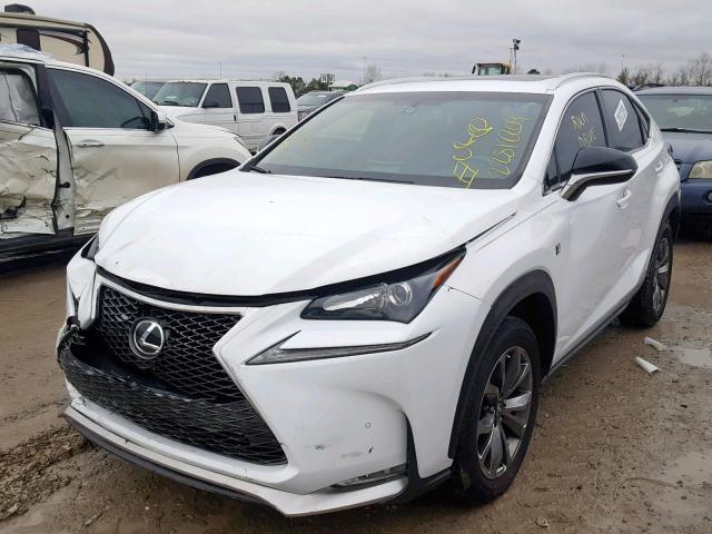 JTJYARBZ9H2069914 - 2017 LEXUS NX 200T WHITE photo 2