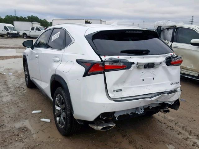 JTJYARBZ9H2069914 - 2017 LEXUS NX 200T WHITE photo 3