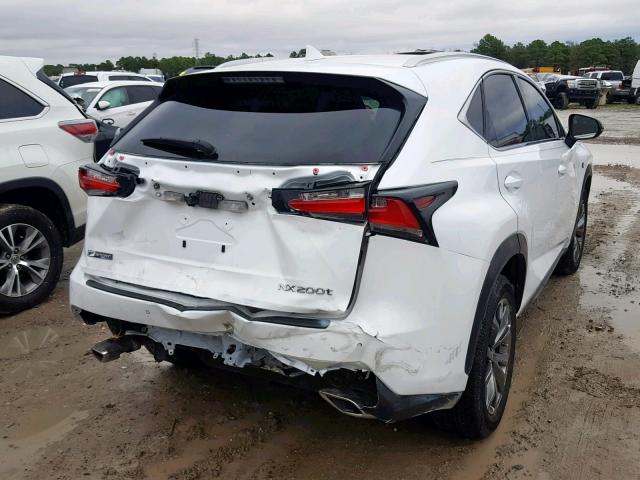 JTJYARBZ9H2069914 - 2017 LEXUS NX 200T WHITE photo 4