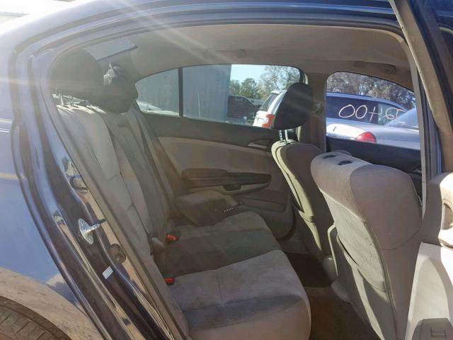 1HGCP2F33AA174969 - 2010 HONDA ACCORD LX BLUE photo 6