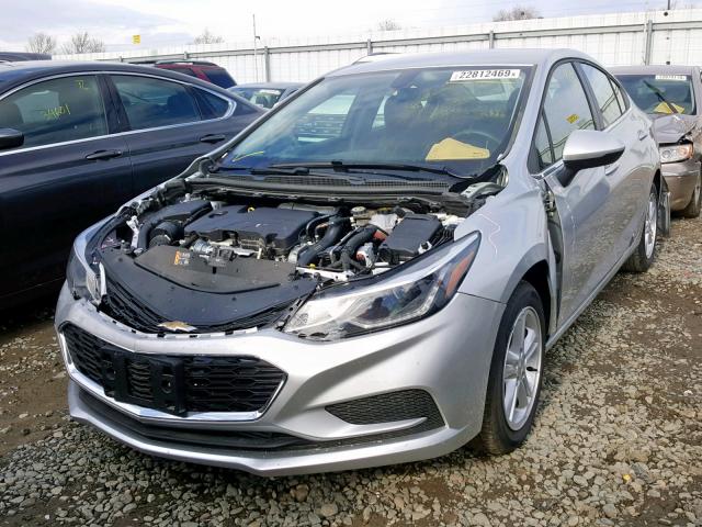 1G1BE5SM6J7230487 - 2018 CHEVROLET CRUZE LT SILVER photo 2