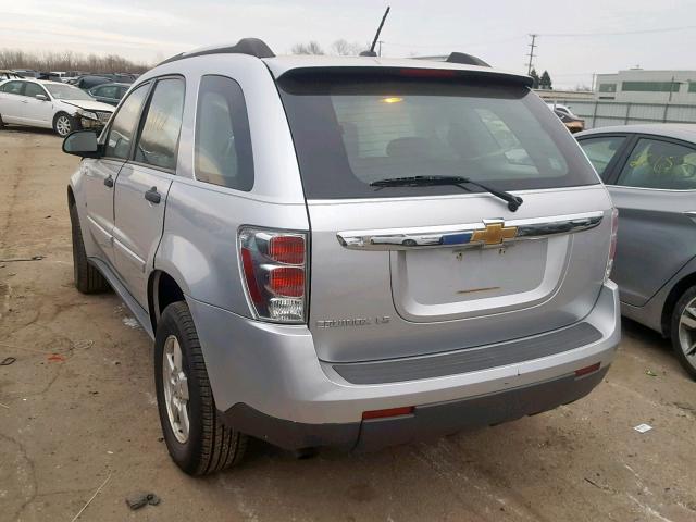 2CNDL13F296210422 - 2009 CHEVROLET EQUINOX LS GRAY photo 3