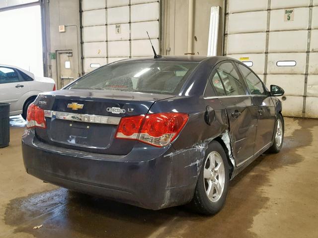 1G1PC5SB9E7188106 - 2014 CHEVROLET CRUZE LT BLUE photo 4