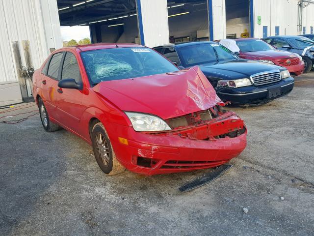 1FAFP34N06W166611 - 2006 FORD FOCUS ZX4 RED photo 1