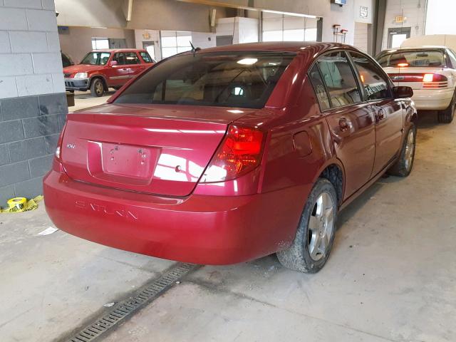 1G8AZ55FX6Z189761 - 2006 SATURN ION LEVEL BURGUNDY photo 4