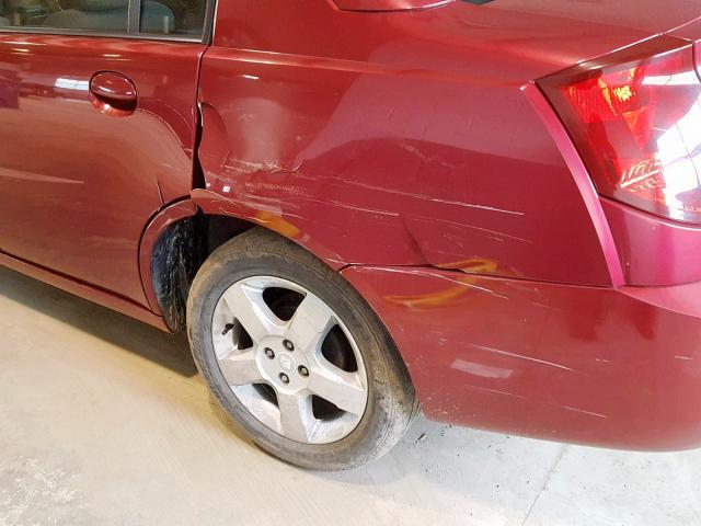 1G8AZ55FX6Z189761 - 2006 SATURN ION LEVEL BURGUNDY photo 9