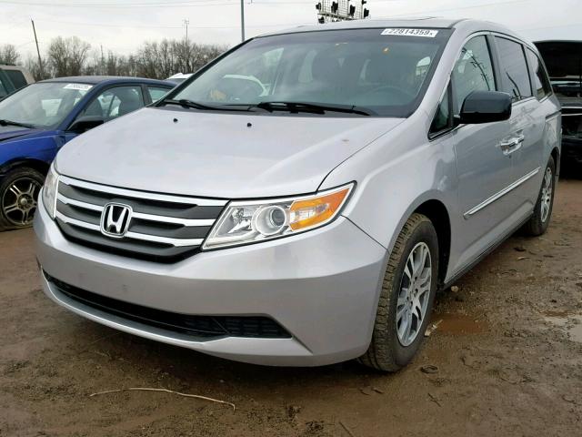 5FNRL5H69CB131454 - 2012 HONDA ODYSSEY EX SILVER photo 2
