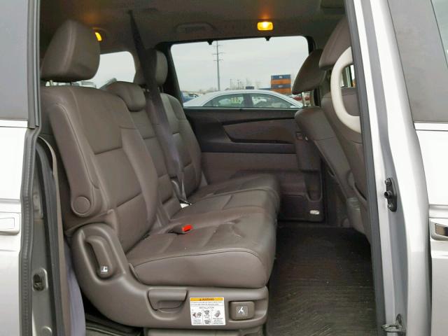 5FNRL5H69CB131454 - 2012 HONDA ODYSSEY EX SILVER photo 6