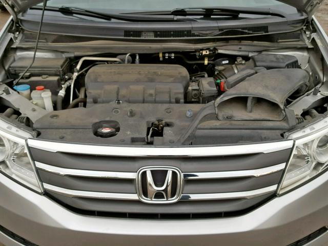 5FNRL5H69CB131454 - 2012 HONDA ODYSSEY EX SILVER photo 7