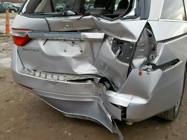 5FNRL5H69CB131454 - 2012 HONDA ODYSSEY EX SILVER photo 9
