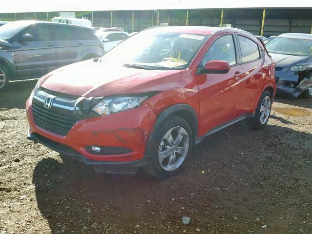 3CZRU6H77HM728787 - 2017 HONDA HR-V EXL RED photo 2