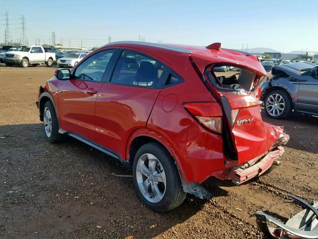 3CZRU6H77HM728787 - 2017 HONDA HR-V EXL RED photo 3