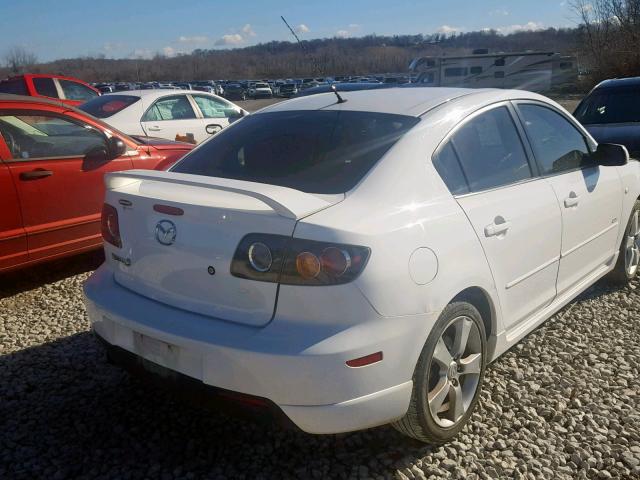 JM1BK323151221071 - 2005 MAZDA 3 S WHITE photo 4